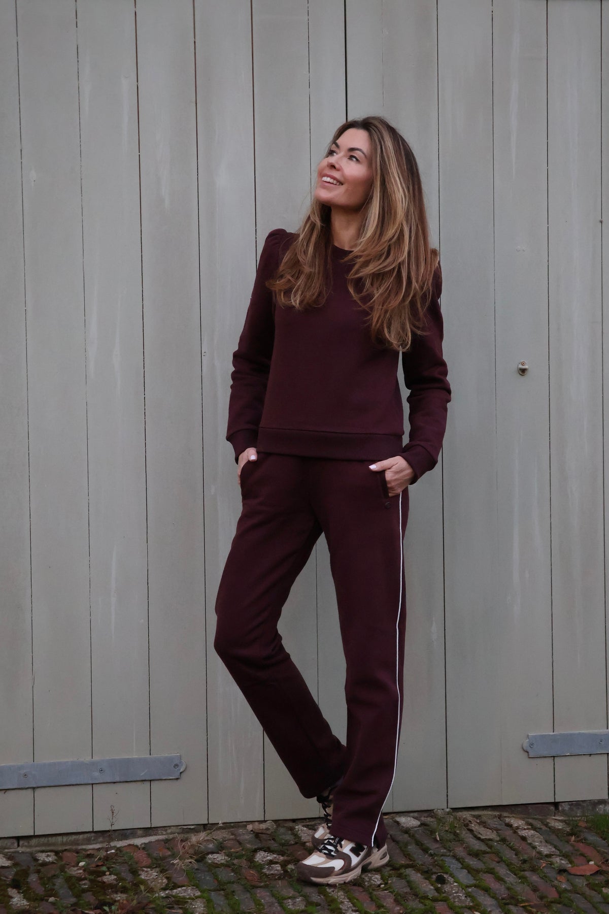 NEW FIT RELAX JOGGER BURGUNDY
